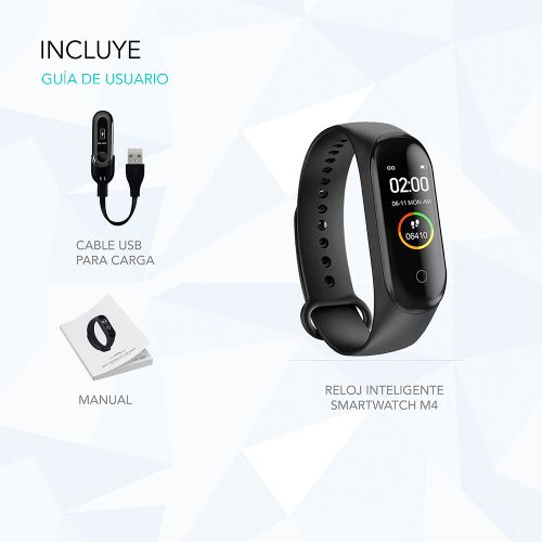 Reloj Inteligente Smartwatch M4 Negro Bluetooth Android Notificaciones