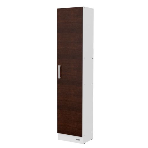 Despensero Organizador 1 Puerta 1.80 MTS. Mueble de Cocina Carvalho Mezzo  frente Blanco