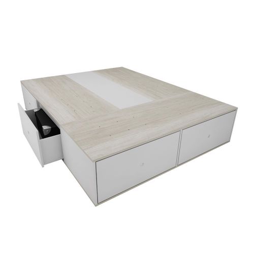 Cama Extensible con Cajones Helsinki 195x160x37