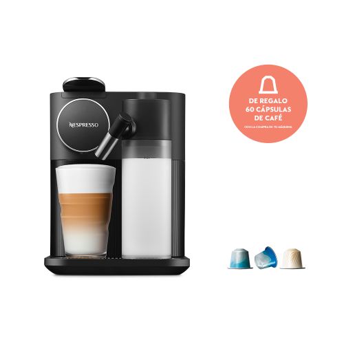 Cafetera Nespresso Gran Lattissima F531 Black + 50 Cápsulas