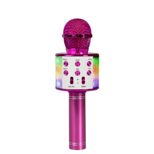 Microfono Inalámbrico Suono Karaoke Parlante Musical Fucsia