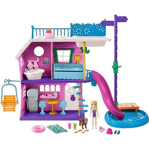 Polly Pocket Casa Del Lago Casa De Vacaciones Juguete