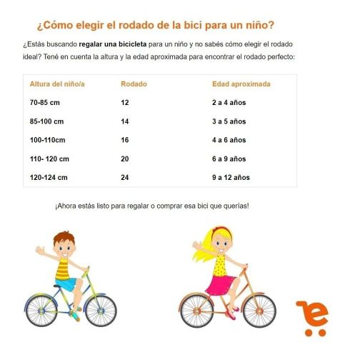 Bicicleta niño 110 online cm