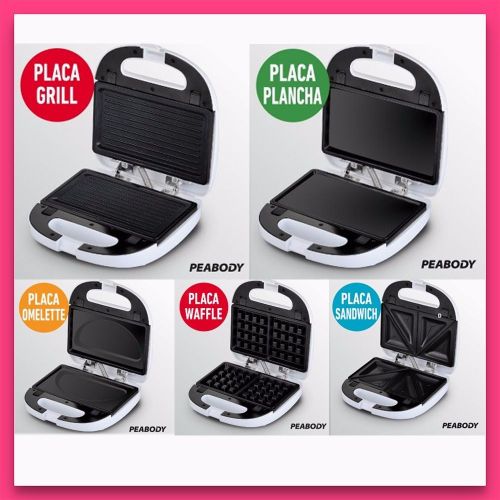 Sandwichera 5 En 1 Peabody Pe sw6141 700w Antiadherente