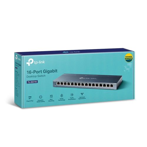 SWITCH RED 16 PUERTOS TP-LINK TL-SG116 GIGABIT