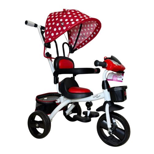 Triciclo Infantil de Disney con Luces y Sonido Minnie Mouse Rojo