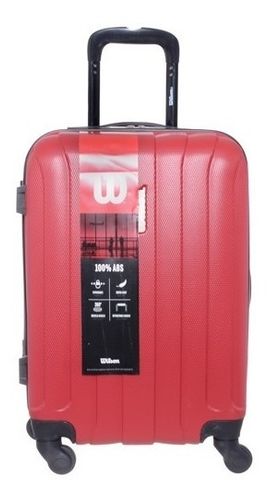 Valija Wilson Mediana Rígida Lisa 4 Ruedas Ligera
