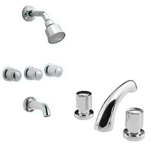 Griferia lavatorio ducha Peirano Renacer Compresion AHORA12