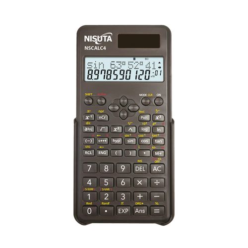 Calculadora científica solar de 10+2 dígitos y 240 funciones NISUTA - NSCALC4