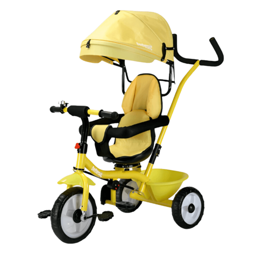 Triciclo Giratorio Bebesit con Manubrio JOY 360° Amarillo SL-1870-G