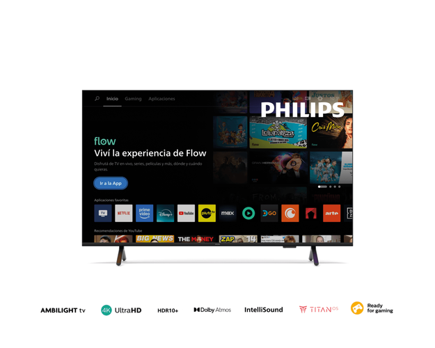Smart Tv Philips 65 Pud8250/77 Smart Qled 4k Ambi Titan