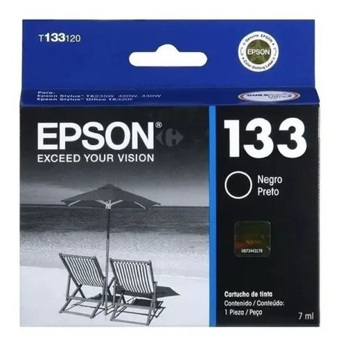Cartucho Epson T133120-Al color Negro