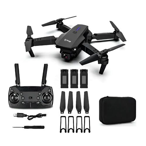 Drone Mini Waggs Dron02 720p 2 Camara + 3 Bat Negro