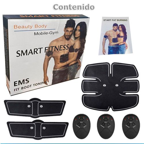 Kit Estimulador Muscular Smart Fitness EMS Electrodos