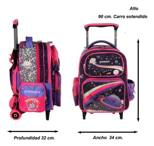 Mochila Escolar Gremond Mochilas Gremond Nena Con Carro Mochilas