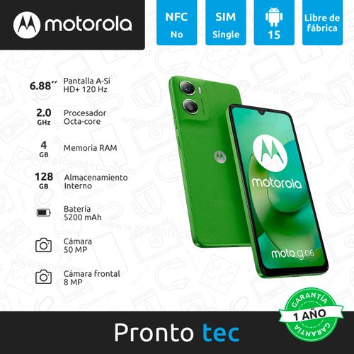 Celular Motorola Moto G06 4+128GB Verde