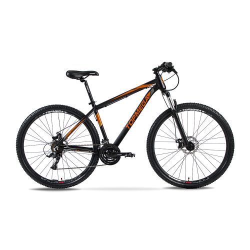 Bicicleta naranja y online negra