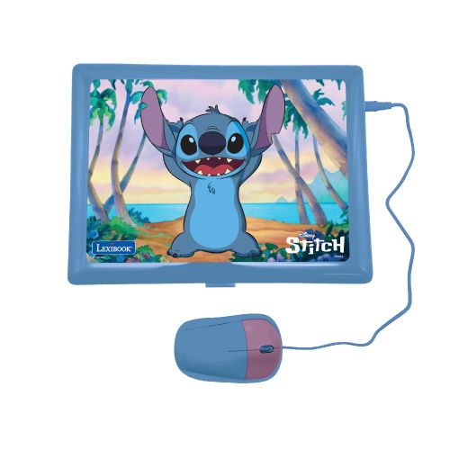 Ordenador portátil educativo LexiBook Disney Stitch bilingüe JC598di2