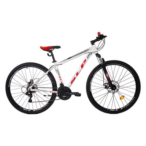 Bicicleta Mountain Bike Rodado 29 Aluminio SLP 25PRO T18 Blanco Rojo