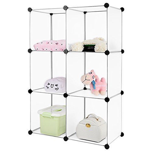 Organizador Armario Plastico Ropa 6 Cubos