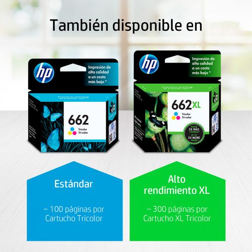 Cartucho de tinta HP 662 Tricolor Original (CZ104AL)