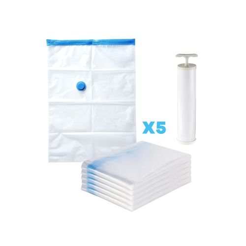 Bolsas Al Vacío Para Ropa Unid 80 X 100 Cm con Bomba De Aire