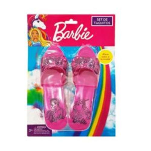 Set De Taquitos Barbie Rosa Zapatitos Para Nena Miniplay