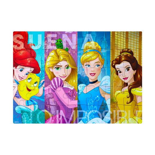 Rompecabezas Puzzle Princesas De Disney 35 Piezas Para Niños