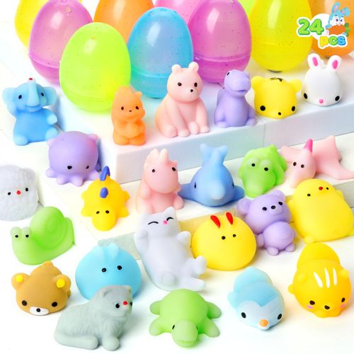 Lubibi – 12 Huevos De Pascua Precargados Con Patitos De Goma Sorpresa, Ideales Para Caza De Huevos, Cestas Y Premios De Aula