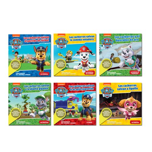 Paw Patrol colección libros mágicos set 1 x 6 libros