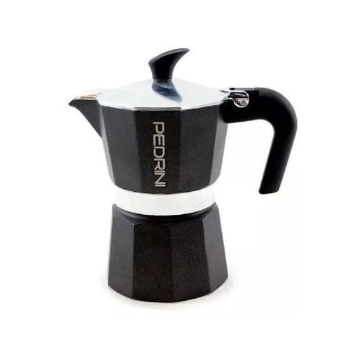 Cafetera Italiana Pedrini - 6 Pocillos Negra