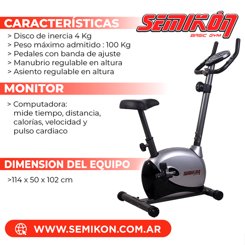 Bicicletas Fijas – Semikon Basic Gym