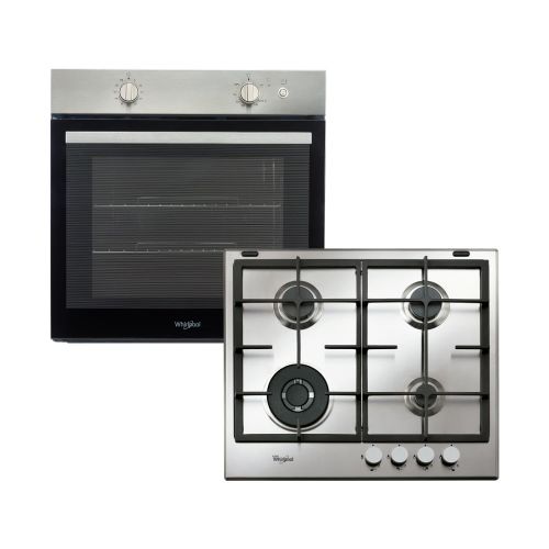 Combo Whirlpool Horno Empotrable WOG60IX y Anafe GMA6422X