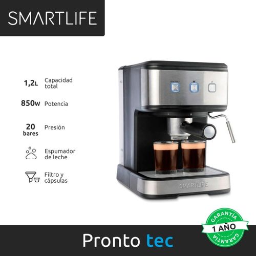 CAFETERA ESPRESSO 20 BARES SMARTLIFE EC8501